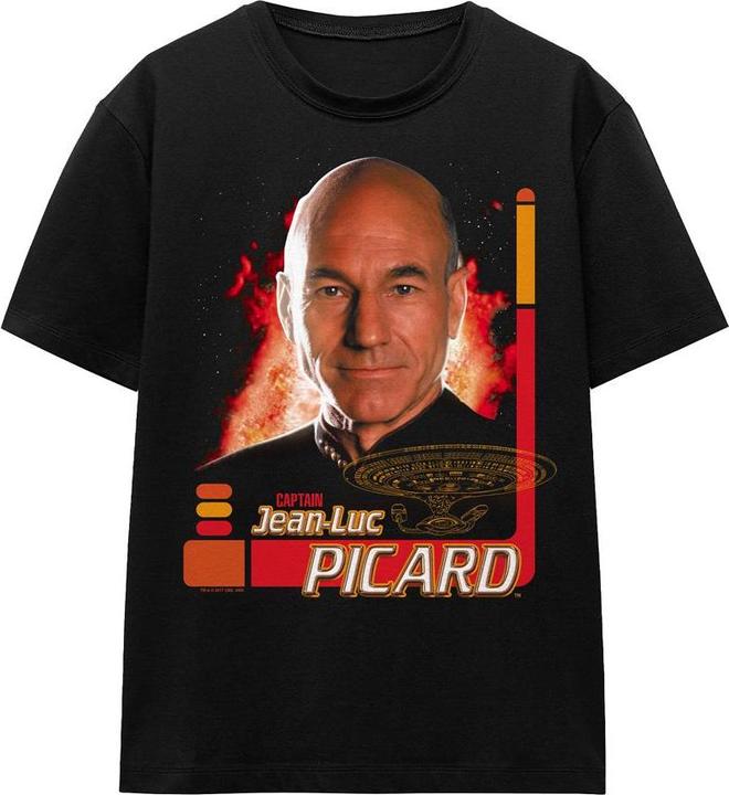 Actual product image Unisex Adult Jean-Luc Picard T-Shirt (L)