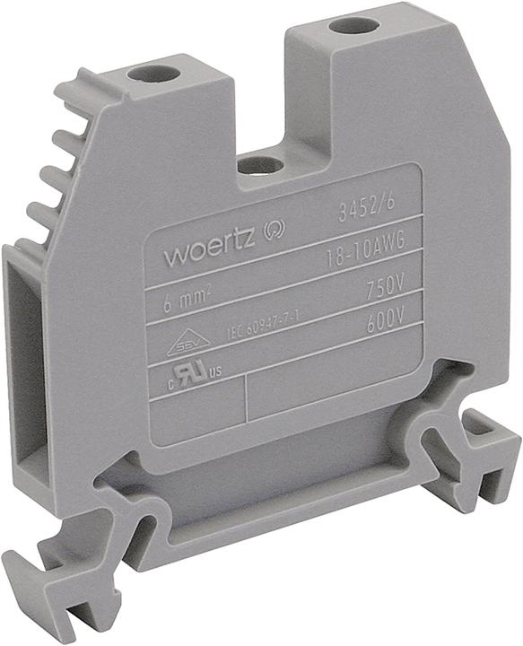 Immagine prodotto Woertz Morsettiera 6mm2 grigia