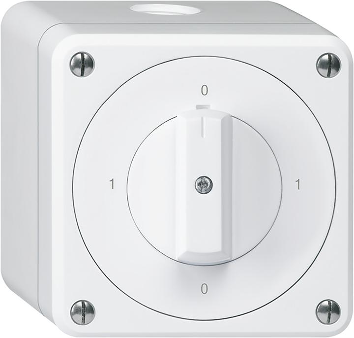 Produktbild Hager robusto NAP Drehschalter S0 mit Schraubklemme Q weiss