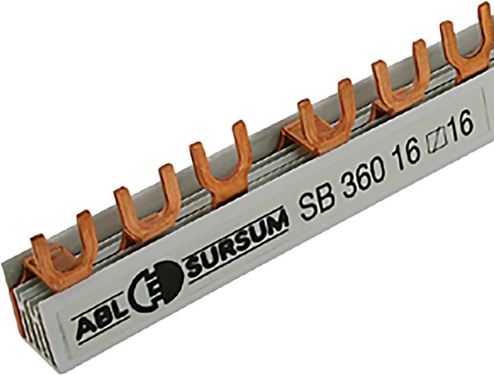 Produktbild ABL Phasenschiene 3-polig mit Gabelanschluss, 16 mm², 80A, 56 Module