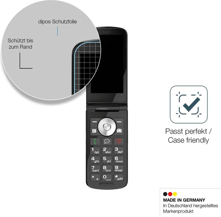 Actual product image Dipos Anti-Shock Screen Protector Matte (1 Piece, Emporia TouchSmart)