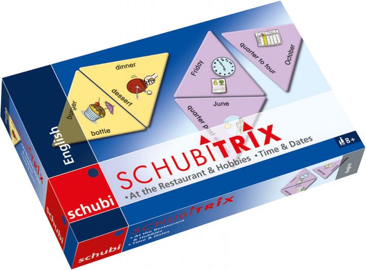 Produktbild Schubitrix Englisch. At the Restaurant & Hobbies - Time & Dates (Deutsch, Englisch, Französisch, Italienisch, Spanisch, Niederländisch, 2017)