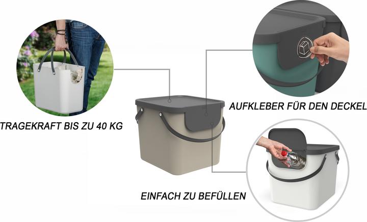 Actual product image Rotho Albula 40L Cappuccino sorting basket (40 l)