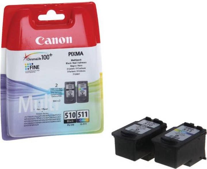 Actual product image Canon PG-510/CL-511 Ink Cartridge PVP (M, FC, C, Y)