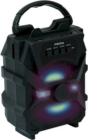 Actual product image Proda Xunshen Portable Wireless Bluetooth Speaker FM Radio + Micro SD (4 h, USB power delivery)