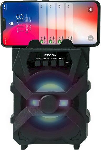 Actual product image Proda Xunshen Portable Wireless Bluetooth Speaker FM Radio + Micro SD (4 h, USB power delivery)