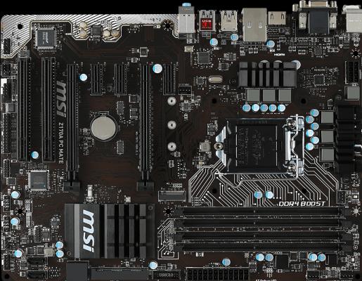 MSI Z170a PC Mate (LGA 1151, Intel Z170, ATX)