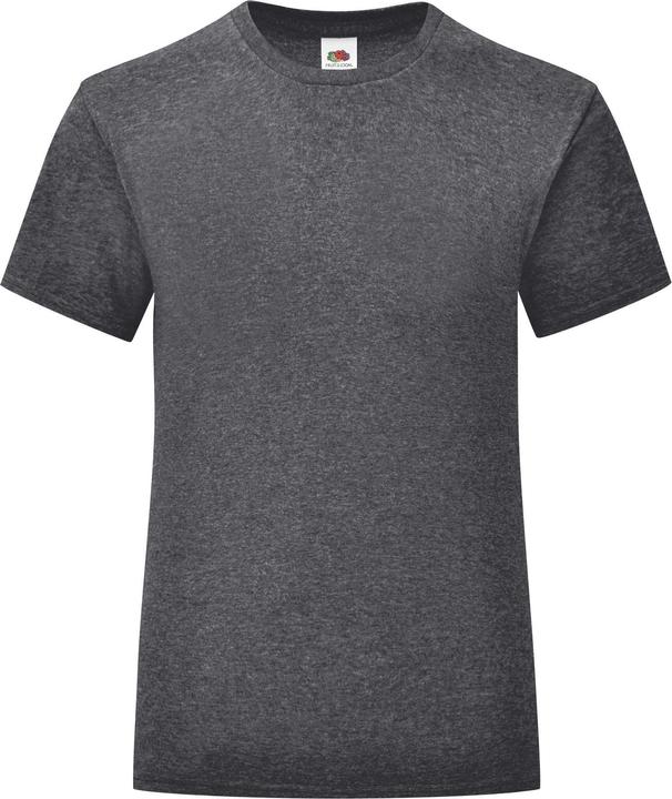 Actual product image Fruit of the Loom Girls Iconic Heather T-Shirt (140, 146)