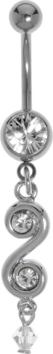 Produktbild Bijouteria Bauchpiercing (Acrylglas, Chirurgenstahl 316L, Kristall, Messing rhodiniert)