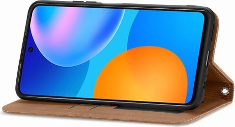 Actual product image Cover-Discount Huawei P smart 2021 - Vintage Stand Flip Case Cover brown (Huawei P Smart (2021))