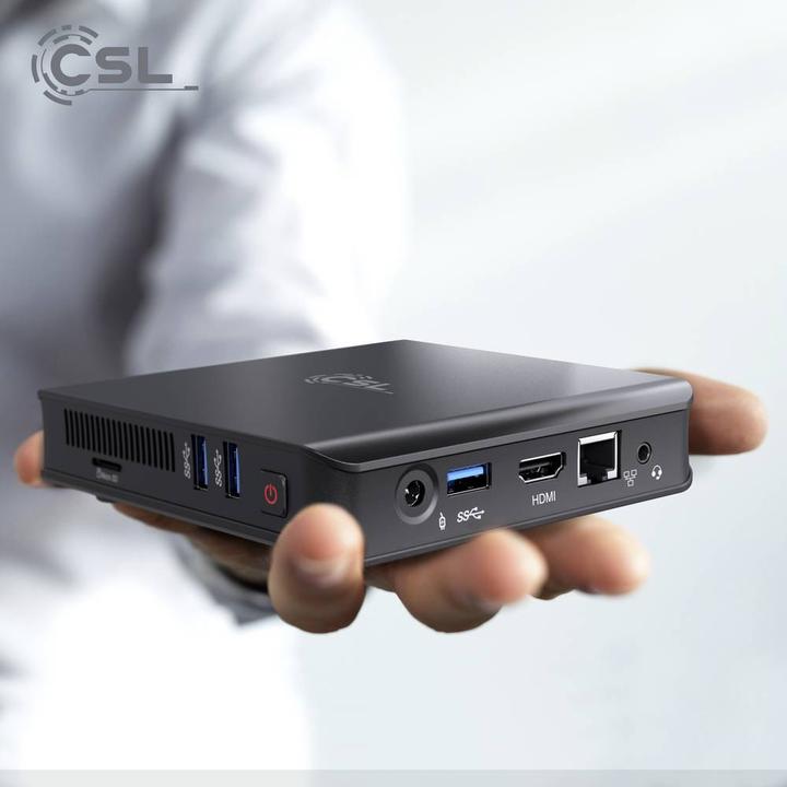 Actual product image CSL Narrow Box Ultra HD Compact v5 (Intel Celeron N5100, 4 GB, 1000 GB, Intel UHD Graphics)