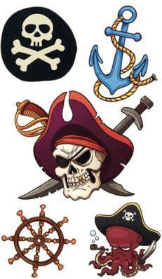 Produktbild BSB-Obpacher Aufkleber Tattoo Piraten