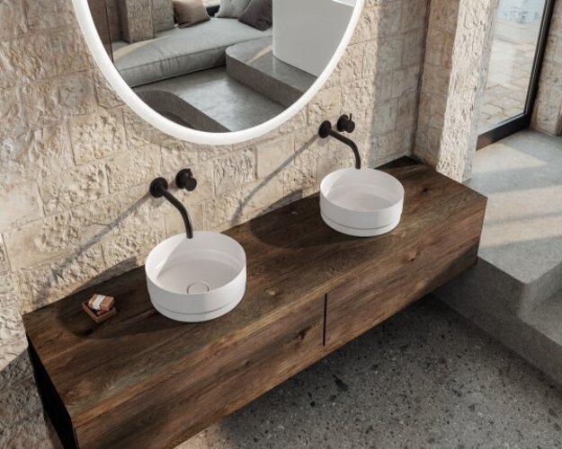 Actual product image Kaldewei Nueva washbasin bowl 3191, round, diameter 380mm, without overflow, 911206003 (502 mm, 481 mm)