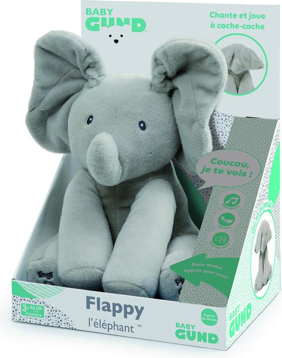 Actual product image Spin Master GUND Flappy, the singing and talking elephant, french (30.50 cm)