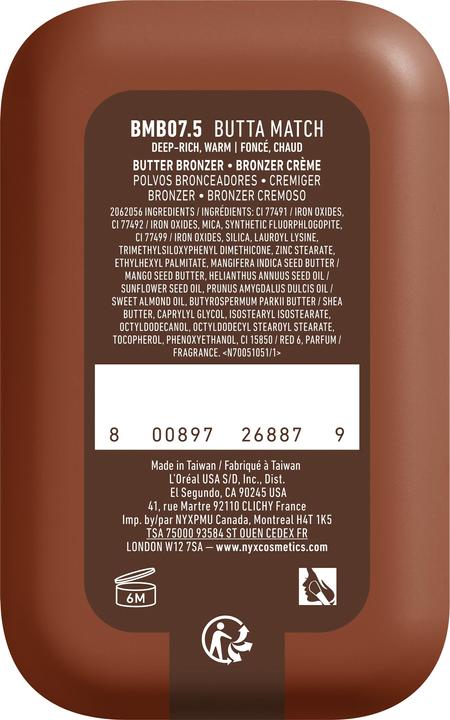 Actual product image NYX Professional Make-Up Nyx Bronzer (7.5 Butta Match, Bronzer, 5 g)