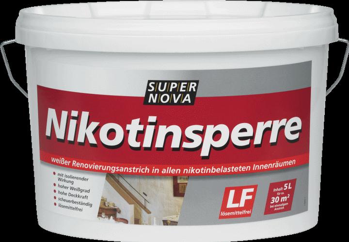 Immagine prodotto Super Nova Pittura murale Barriera alla nicotina (Bianco, 5 l)