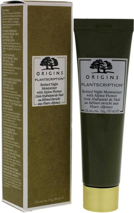 Productafbeelding Origins Plantscription - Retinol Nacht Moisturizer met Alpenbloem (30 ml, Nachtcrème)