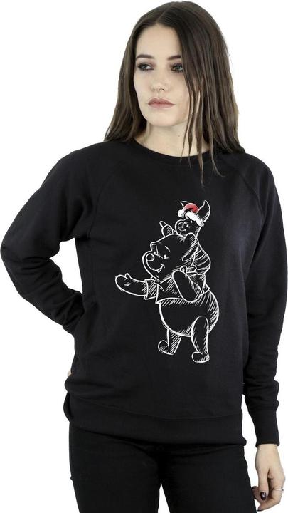 Actual product image Disney Womens/Ladies Winnie The Pooh Piglet Christmas Sweatshirt (5XL)