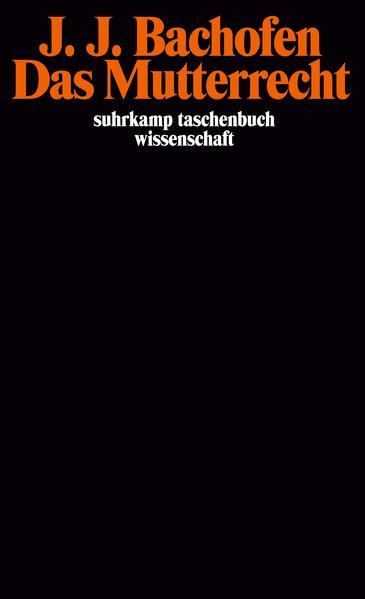 Image du produit Das Mutterrecht (Allemand, Johann J. Bachofen, 1975)