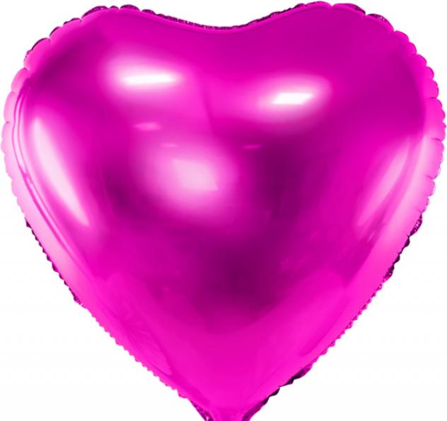 Immagine prodotto Partydeco Palloncino in foil Cuore Rosa Scuro Lucido