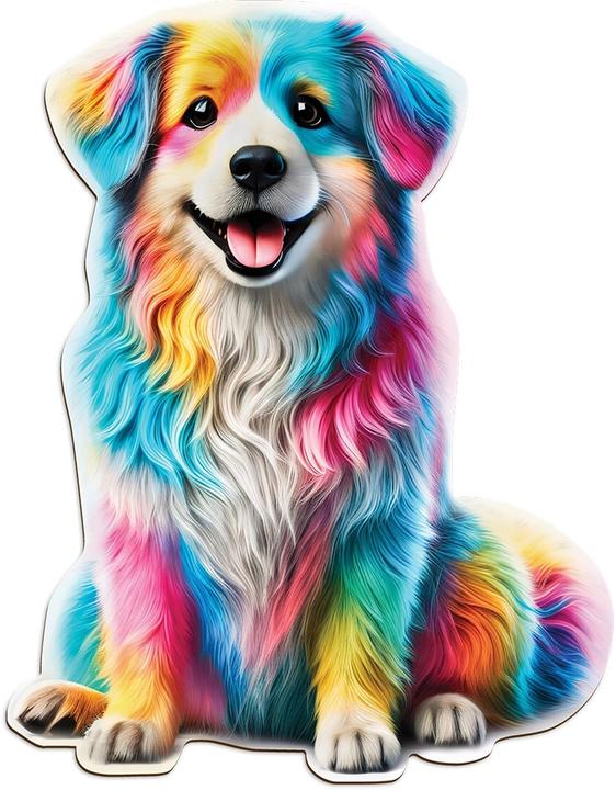 Actual product image WoodenCity WOODEN CITY Rainbow Buddy 250 Wooden Puzzle Jigsaw Puzzle with unique shapes (250 pieces)