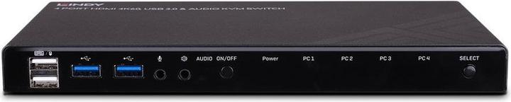 Produktbild Lindy 4 Port HDMI 4K60, USB 3.0 &