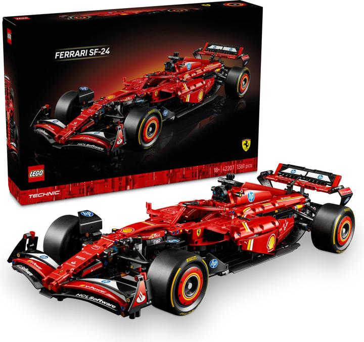 Actual product image LEGO Ferrari SF-24 F1 Rennauto (42207, LEGO Technic)