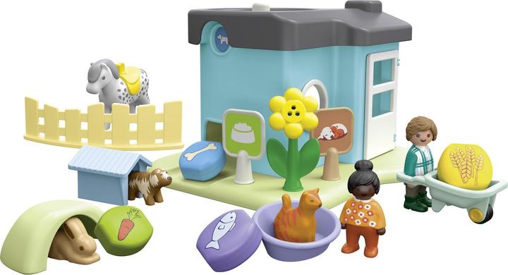 Produktbild Playmobil Tierpension mit Futterspen (71690, Playmobil 1.2.3)