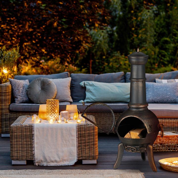 Actual product image Relaxdays Terrassenofen