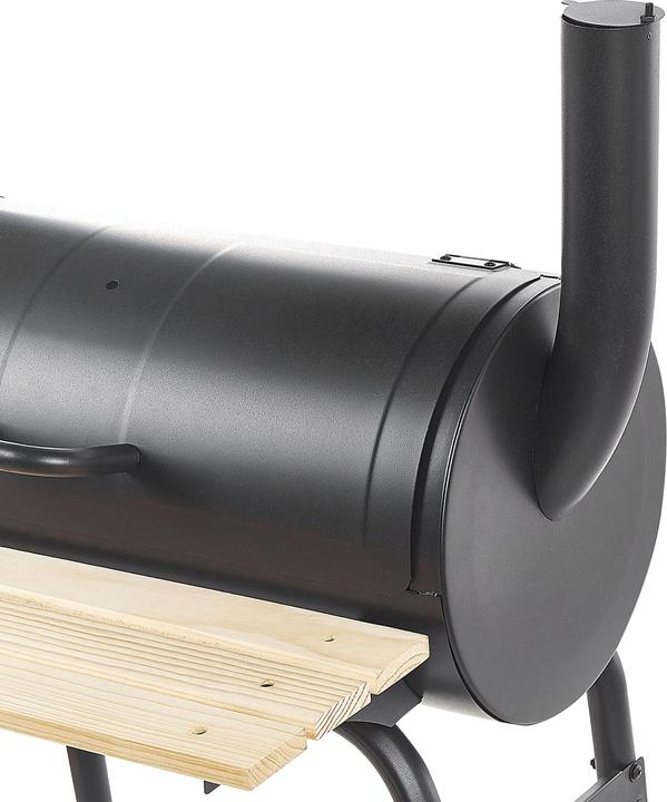 Actual product image Beliani Charcoal grill with smokehouse black rollable SATAH (31 cm)