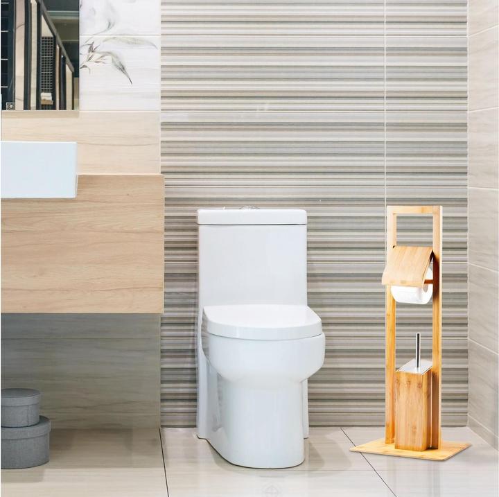 Immagine prodotto Relaxdays Set da toilette in bambù