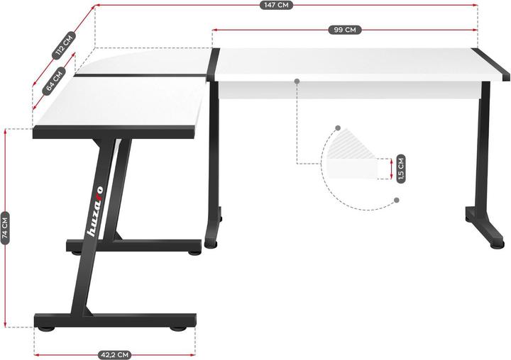 Actual product image Huzaro Hero 6.0 L-Form