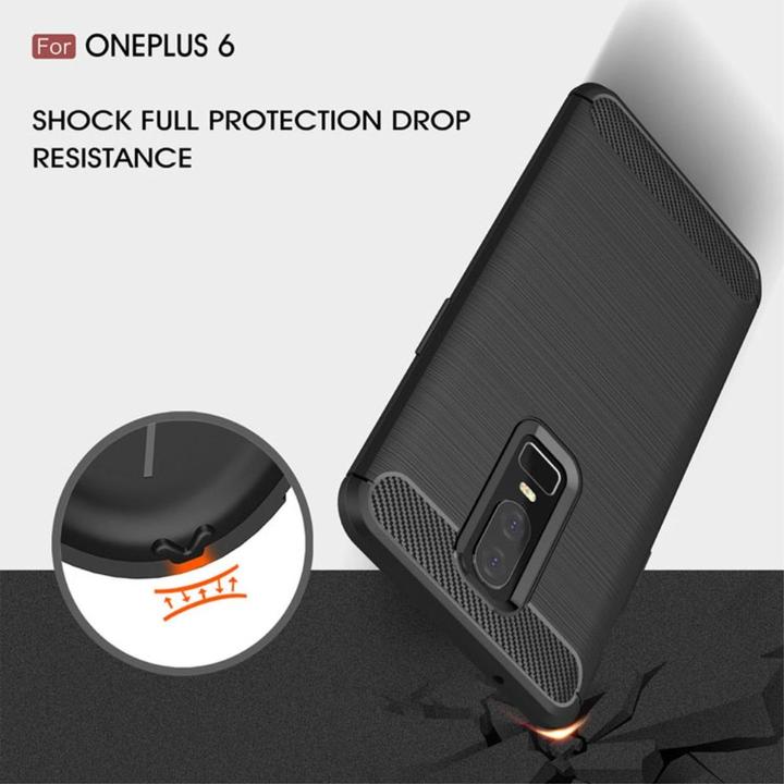 Produktbild König Design OnePlus 6 Hülle Case Handy Cover Schutz Tasche Schutzhülle Bumper Schale Grau (OnePlus 6)