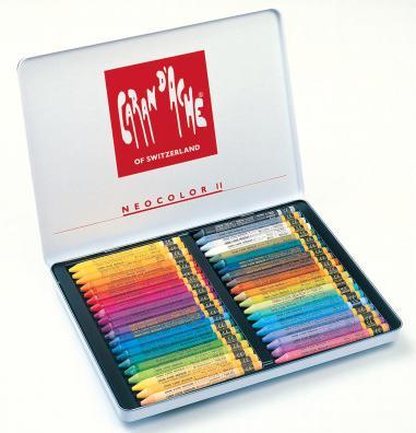 Actual product image Caran d'Ache Neocolor II Aquarelle Metallschachtel (Multicoloured, 40 x)