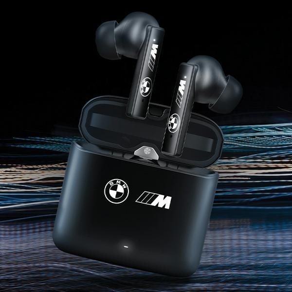 Actual product image BMW słuchawki Bluetooth BMWSES20MAMK TWS + stacja dokująca czarny/black M Collection (4 h, Wireless)