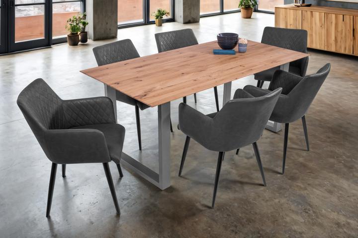 Produktbild SAM LOTTE Schweizer Kante massiv Eiche (180 x 90 x 77 cm)