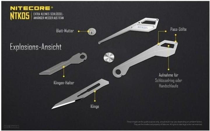 Immagine prodotto Nitecore Coltello in titanio NTK05