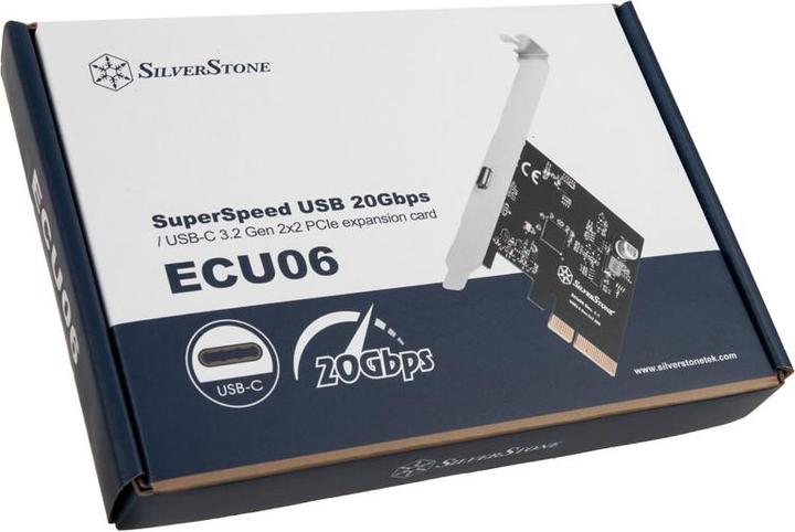 Produktbild Silverstone SST-ECU06, USB-C 3.2 Gen 2x2 Schnittstellenkarte - PCIe