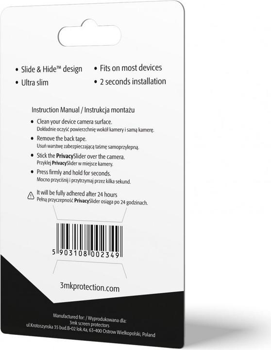 Immagine prodotto 3MK Protection Priedai - PrivacySlider™ internetinei kamerai