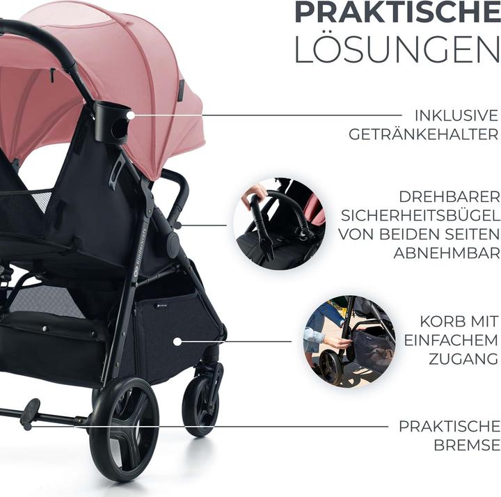 Produktbild KinderKraft Baby Stroller RINE VITAL PINK