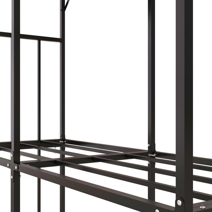 Produktbild Swisshandel24 Kaminholzregal aussen, Kaminholzunterstand 1,17 m³ Brennholzregal mit Metalldach