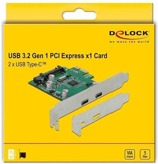 Actual product image Delock PCI Express card