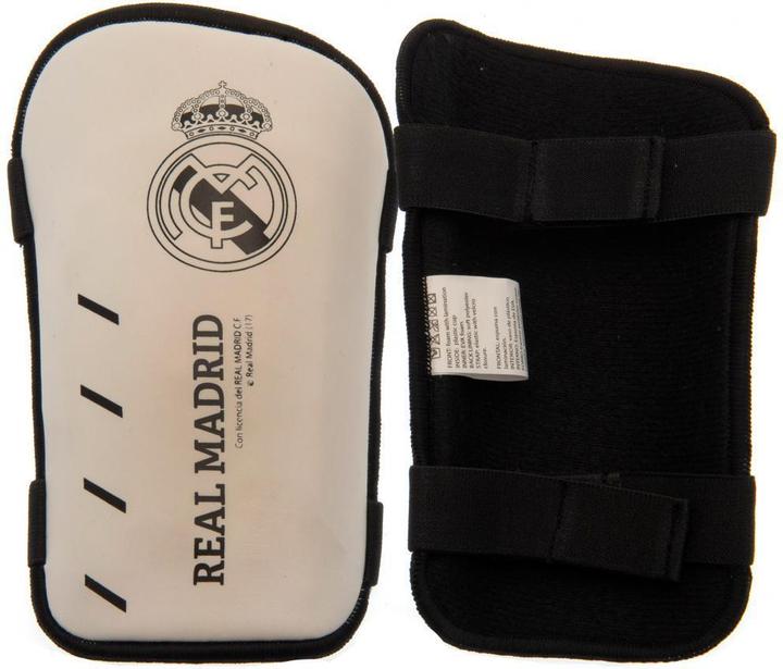 Actual product image Real Madrid CF Childrens/Kids Slip-In Shin Guards (122, 128)