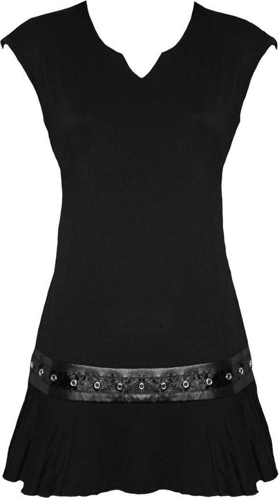 Produktbild Spiral Gothic Rock Minikleid Stollen an Taille (3XL)