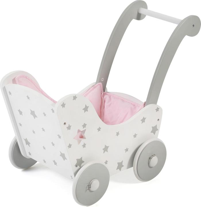 Image du produit Bayer Chic 2000 Poussette de poupée en bois Stars grey