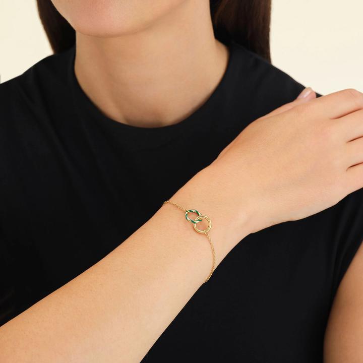 Productafbeelding Rosefield Essentiële Armband (19.50 cm, Goud 14K, Email)
