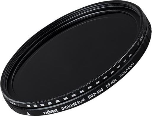 Actual product image Dörr Grey filter Digiline Slim Variable ND2-400 - 55 mm (55 mm, Neutral density filter, 55 mm)