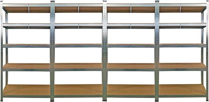 Produktbild Grafner Doppel Schwerlastregal 1,80m Werkstattregal auf 5 Ebenen 1750kg Traglast TÜV / GS geprüft