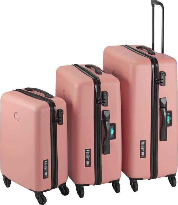Princess Traveller Prinzessinreisende PT01 -Skala - Koffer mit integrierter Waage - Peony Pink - SML (35 l, Handgepäck (bis 50l))
