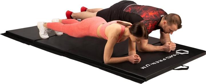 Image du produit HMS Sulankstomas gimnastikos kilimėlis Premium MGS01 2400x1200mm, juodas (50 mm)